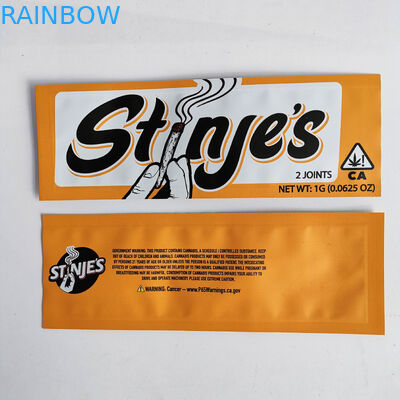 Drei Seitendichtungs-Plastikbeutel, die Reißverschluss-Spitzentasche für CBD-Unkraut-Hanf verpacken