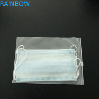 Wegwerfmasken-Verpackenheißsiegel sackt Reißverschluss-Spitzengravüren-Drucken mit Fenster ein