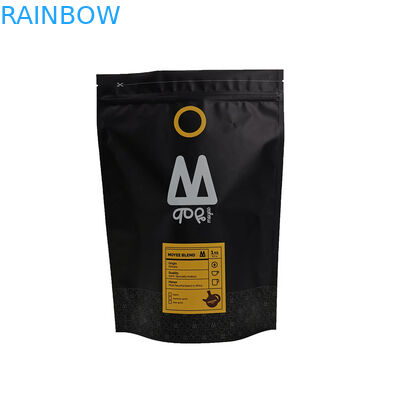 Schwarz stehen Sie oben kundengebundene Größe PET Tee-Verpackenbeutel MOPP VMPET Kaffee-K Tasche