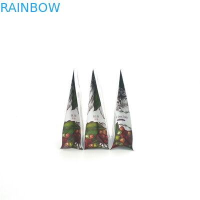 Doppelter Plastik-Unterseiten-Keil mit Reißverschluss sackt Biodegradeble Kunststoffgehäuse mit Ventil ein