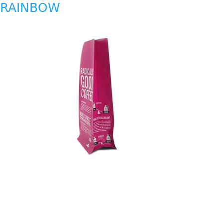 Biologisch abbaubares Reißverschluss-flache Unterseiten-Kaffee-Plastikverpacken der Nahrungsmittelverpackungs-Taschen-E mit Reißverschluss