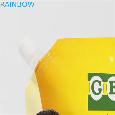 Das Plastik-Plastikbeutel-Verpacken Doypack steht oben Leck-Beweis-kundenspezifischen Druckentwurf