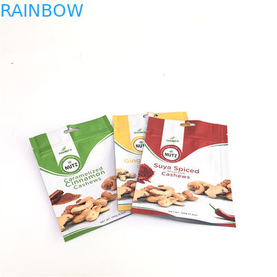 Biologisch abbaubar stehen Sie oben Reißverschluss-Taschen-kundenspezifisches Gravüren-Drucken für das Verpacken der Lebensmittel