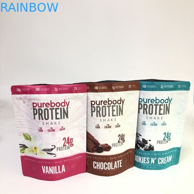 Biologisch abbaubar stehen Sie oben Reißverschluss-Taschen-kundenspezifisches Gravüren-Drucken für das Verpacken der Lebensmittel