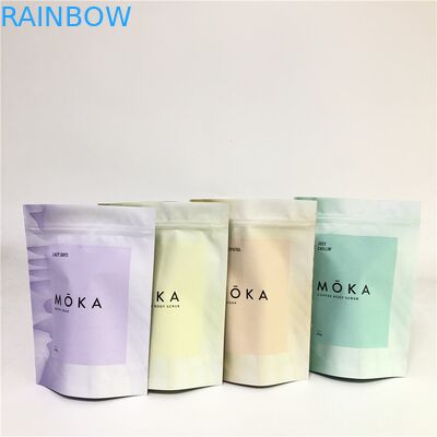 Biologisch abbaubar stehen Sie oben Reißverschluss-Taschen-kundenspezifisches Gravüren-Drucken für das Verpacken der Lebensmittel