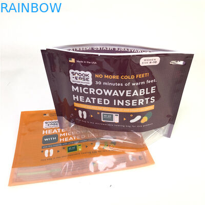 Stehen Sie oben biologisch abbaubare 120-180 Mic Stärke des Reißverschluss-Mikrowellen-Taschen-kundenspezifisches Drucken