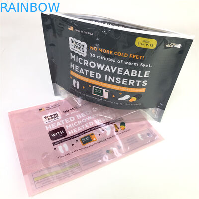 Stehen Sie oben biologisch abbaubare 120-180 Mic Stärke des Reißverschluss-Mikrowellen-Taschen-kundenspezifisches Drucken