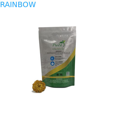 Freundliche Teebeutel Eco, die Beutels-Verpackung verpacken, stehen oben Plastik mit Reißverschluss-Verschluss