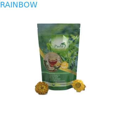 Freundliche Teebeutel Eco, die Beutels-Verpackung verpacken, stehen oben Plastik mit Reißverschluss-Verschluss