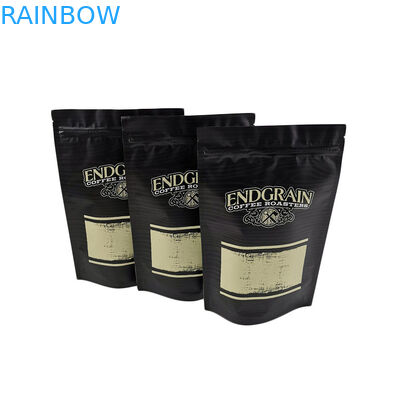 Schwarzes matten Finishs PET Imbiss-Plätzchen-Kaffee-Tee-Verpackungs-Tasche MOPP VMPET feuchtigkeitsfest