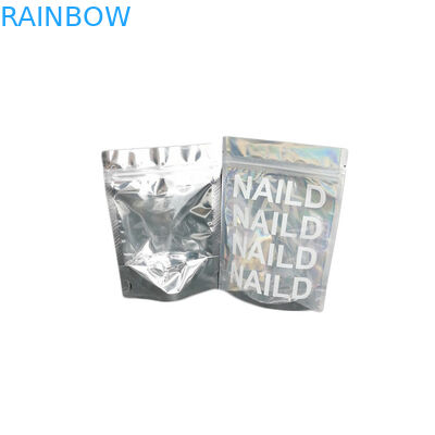 Ganz eigenhändig geschriebe Folien-Beutel-Plastikkosmetik-Verpackentaschen-Plastik-Funkeln/Nagellack-Verpackung