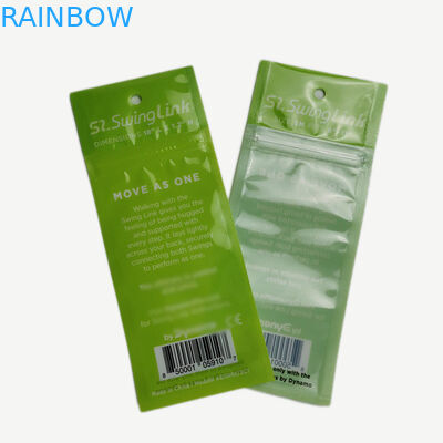 Drei Seite Siegel-Tansparent-Front-Taschen-Biokost-Verpackungs-Reißverschluss-Spitzen besonders angefertigt