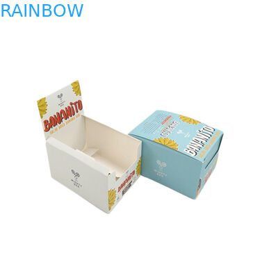 Recyclebarer Papierkasten, der bunte Drucknahrungsmittellagerung kundengebundenes Logo verpackt
