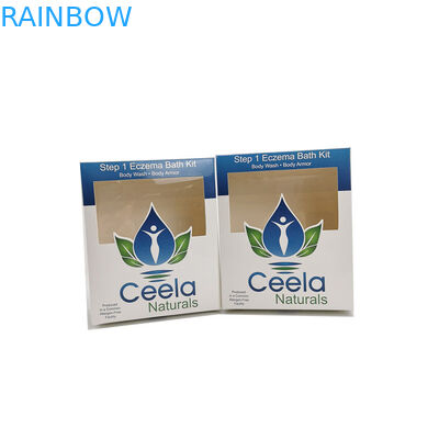 Glatte weiße Papppapierkasten, der Kleinhautpflege-Körper-Wäsche-Anwendung verpackt