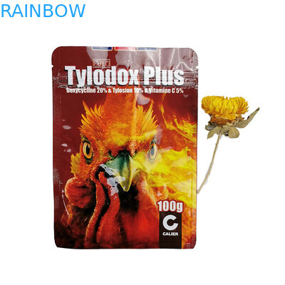 Drei Seiten, die Aluminiumfolie versiegeln, sacken Matt-Haustier-Verpackung des Tee-100g/des Hühnerfutters ein