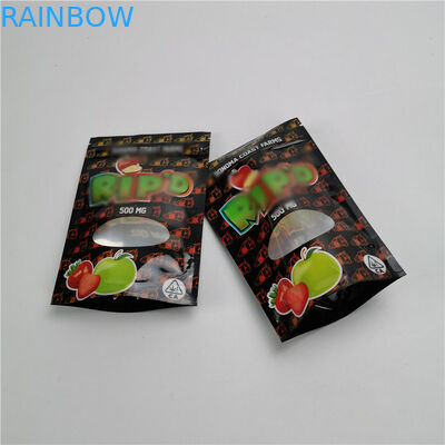 Druckte Seitendichtungs-Gewohnheit CBD 3 stehen oben Beutel-Folien-Verpackentaschen lamelliertes Material