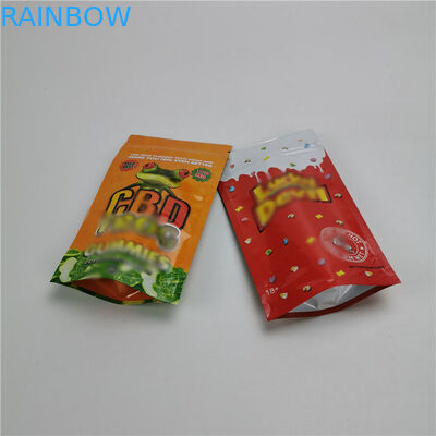 Druckte Seitendichtungs-Gewohnheit CBD 3 stehen oben Beutel-Folien-Verpackentaschen lamelliertes Material