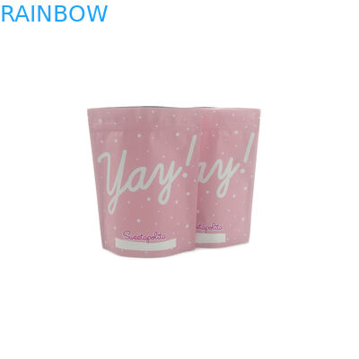 Die wiederversiegelbaren Plastikbeutel, die Reißverschluss verpacken, Shinny natürliches scheuern Taschen-Gravüren-Drucken