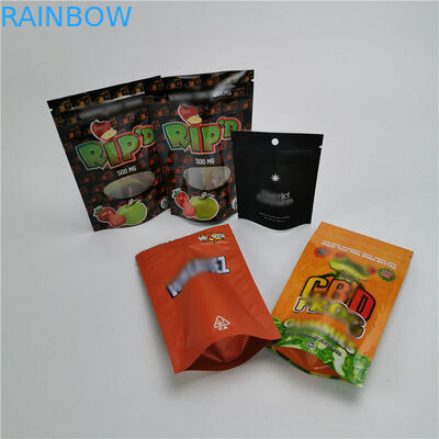 Mattklare stehen oben den verpackenden Beutel, Geruch-Beweis-Kinderbeständige Taschen-Reißverschluss-Spitze