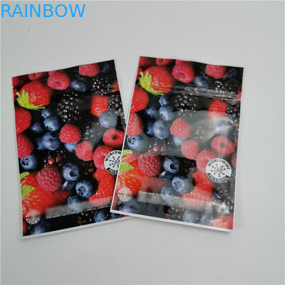 Goldmattfarbplastikreißverschluss-Beutel-Kinderbeständige Taschen für Gummies Verpacken