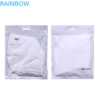 Gesichtsmasken-Plastikbeutel, die Reißverschluss-Verschluss verpacken