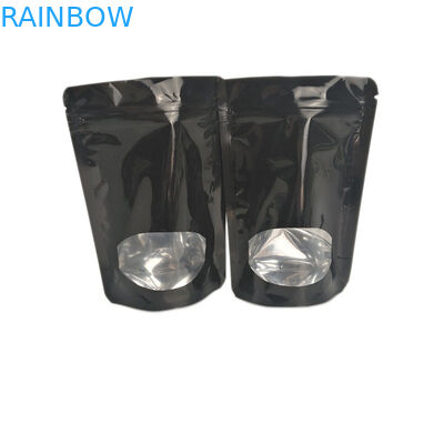 Steht transparente vordere Folie gezeichnetes Gravüren-Drucken oben Reißverschluss-Beutel