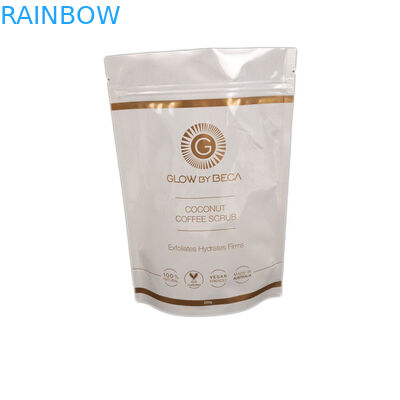 Weißes glattes Endkörperpeeling 150 Mikrometer stehen oben Reißverschluss-Beutel