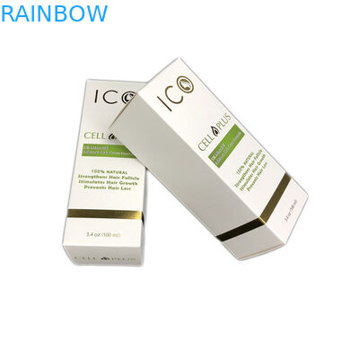 Weiße Pappkosmetisches heißes stempelndes Papierkasten-Verpacken