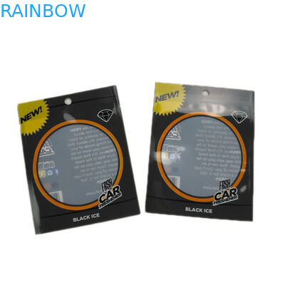 Klare dichtungs-Fall-Loch-Zipverschluss-Beutel des Fenster-drei Seiten