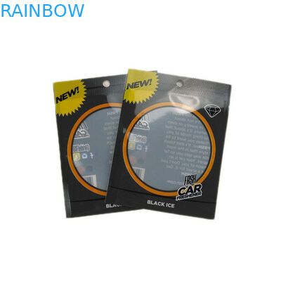 Klare dichtungs-Fall-Loch-Zipverschluss-Beutel des Fenster-drei Seiten