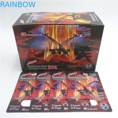 Gewohnheit Druckplastiknashorn-Pillen-Blasen-Karten-Verpackung