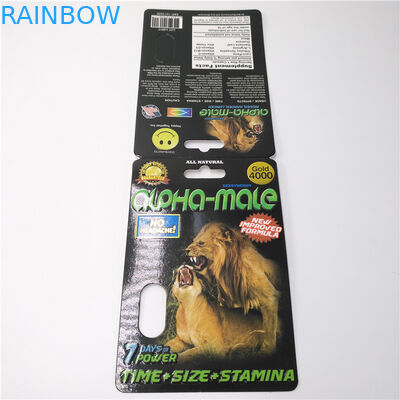 CMYK-Farbe kundengebundene Plastikpillen-Papierverpackenkarte