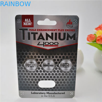 CMYK-Farbe kundengebundene Plastikpillen-Papierverpackenkarte