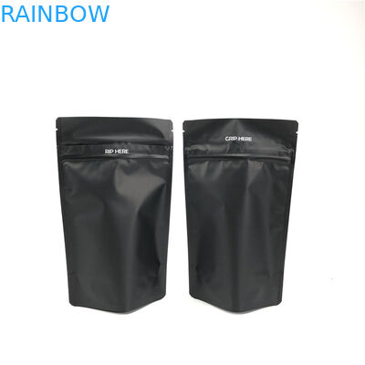 Schwarzes doppeltes Plastikbeutel-Mattverpacken des Reißverschluss-CMYK