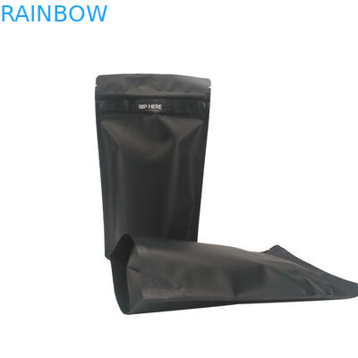 Schwarzes doppeltes Plastikbeutel-Mattverpacken des Reißverschluss-CMYK