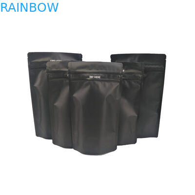 Schwarzes doppeltes Plastikbeutel-Mattverpacken des Reißverschluss-CMYK