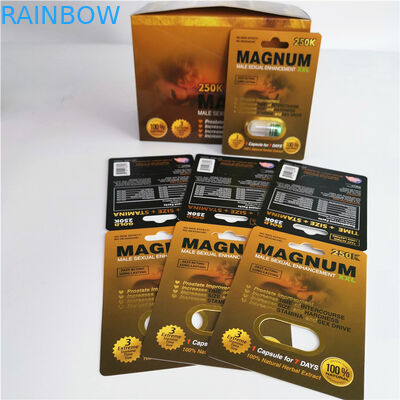 Sexuelle Pille der männlichen Verbesserungen des Nashorns 69, die Karte 3d capsul Blase für Anzeige verpackt