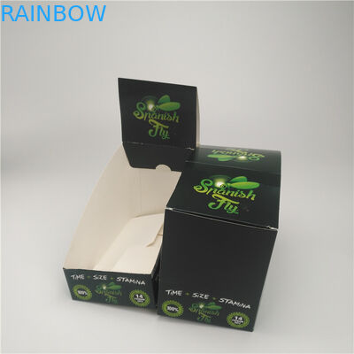 Papierkasten, der mit Logo-Blasen-Papierkasten für CBD und das Hanf-Verpacken verpackt