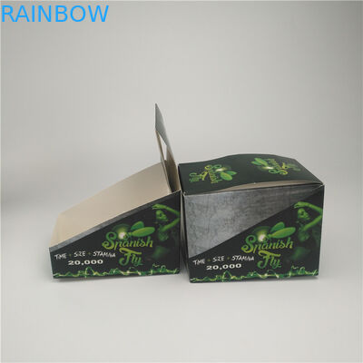 Papierkasten, der mit Logo-Blasen-Papierkasten für CBD und das Hanf-Verpacken verpackt