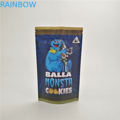 Kundengebundenes feuchtigkeitsfestes Unkraut der Kinderbeweis-Taschen CBD-runtz Dschungel-Plätzchen, diemedizin bauscht steht oben sich