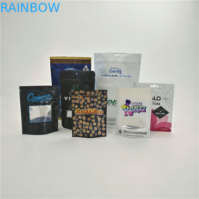 Probieren Sie frei kundengebundenen Dschungelplätzchen-Medizinbeutel runtz Taschen des Kinderbeweises CBD mit Fenster