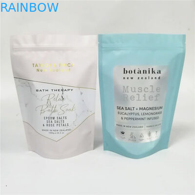 skincare Verpackentasche/Hologrammfolie stehen oben das Badesalz, das mit Fenster verpackt