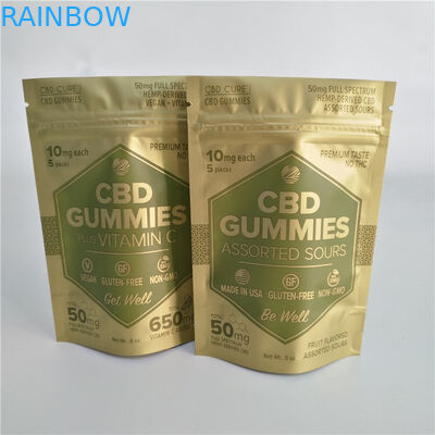 Beutel VMPET 5oz 50mg Cbd Gummies stehen oben Beutel mit Reißverschluss