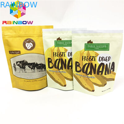 Lamellierter Folienstand herauf Taschen mit kundenspezifischem druckendem Beutel mit Reißverschluss für Imbiss/Körperpeeling kundengebundene Verpackentaschen