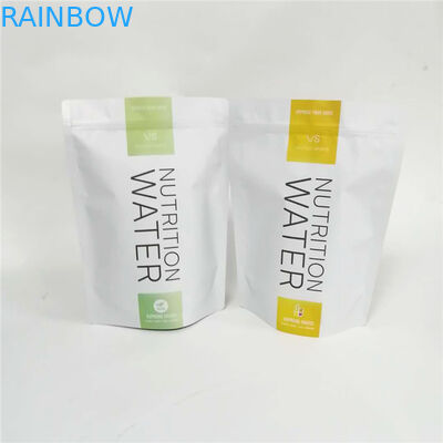 stehen verpackende Aluminiumfolienüsse des kundenspezifischen Mischnüsse Milchshake-Proteinpulvers herauf Taschen