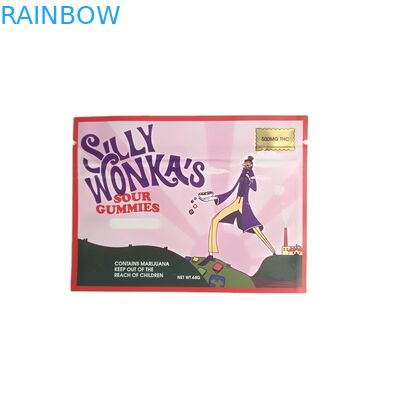 DICHTUNGS-Beutel-Aluminiumfolie-Taschen Beispielfreie Mini Sachets For Metallic Colors Preroll Zigaretten-3 Seiten