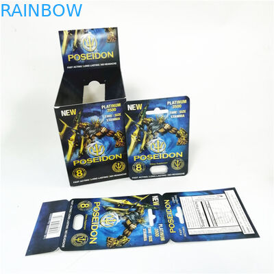 Zeigen Sie kundenspezifische Leistung der Vergrößerer der Drucksachekarten männliche sexuelle roten Poseidon-Kartenkasten an