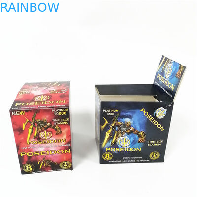 Rosa Pussycatpapierkastenkarte, die heiße stempelnde Schaukartonkarten der sinnlichen Verbesserungsblase Verpackenprägt