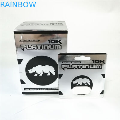 Rosa Pussycatpapierkastenkarte, die heiße stempelnde Schaukartonkarten der sinnlichen Verbesserungsblase Verpackenprägt