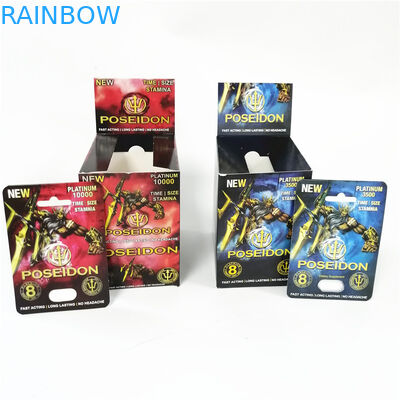 Zeigen Sie kundenspezifische Druckpapierkartenriss-Kerbenlinie Kästen rosa Pussycat-Kartenkasten mit der Blase an